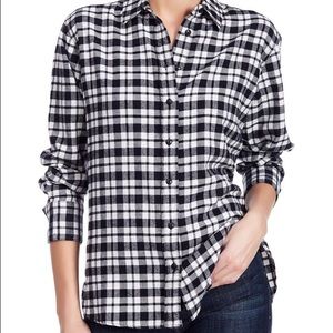 Madewell Flannel Button Down Top